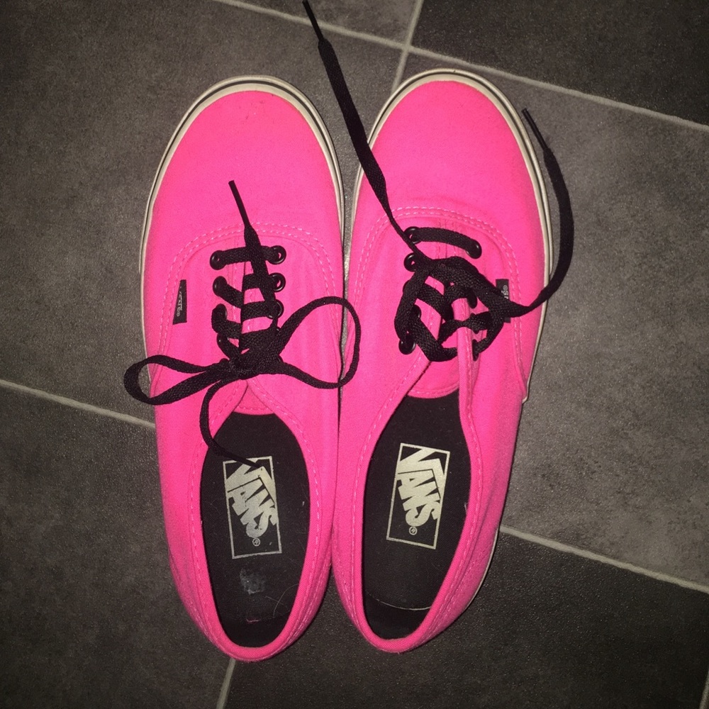 neon pink vans