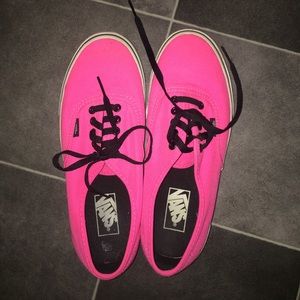 neon pink vans
