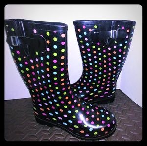 Like-New Morena Polka Dot Rain boot