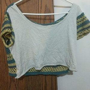 We the Free - Free People knit back crop top