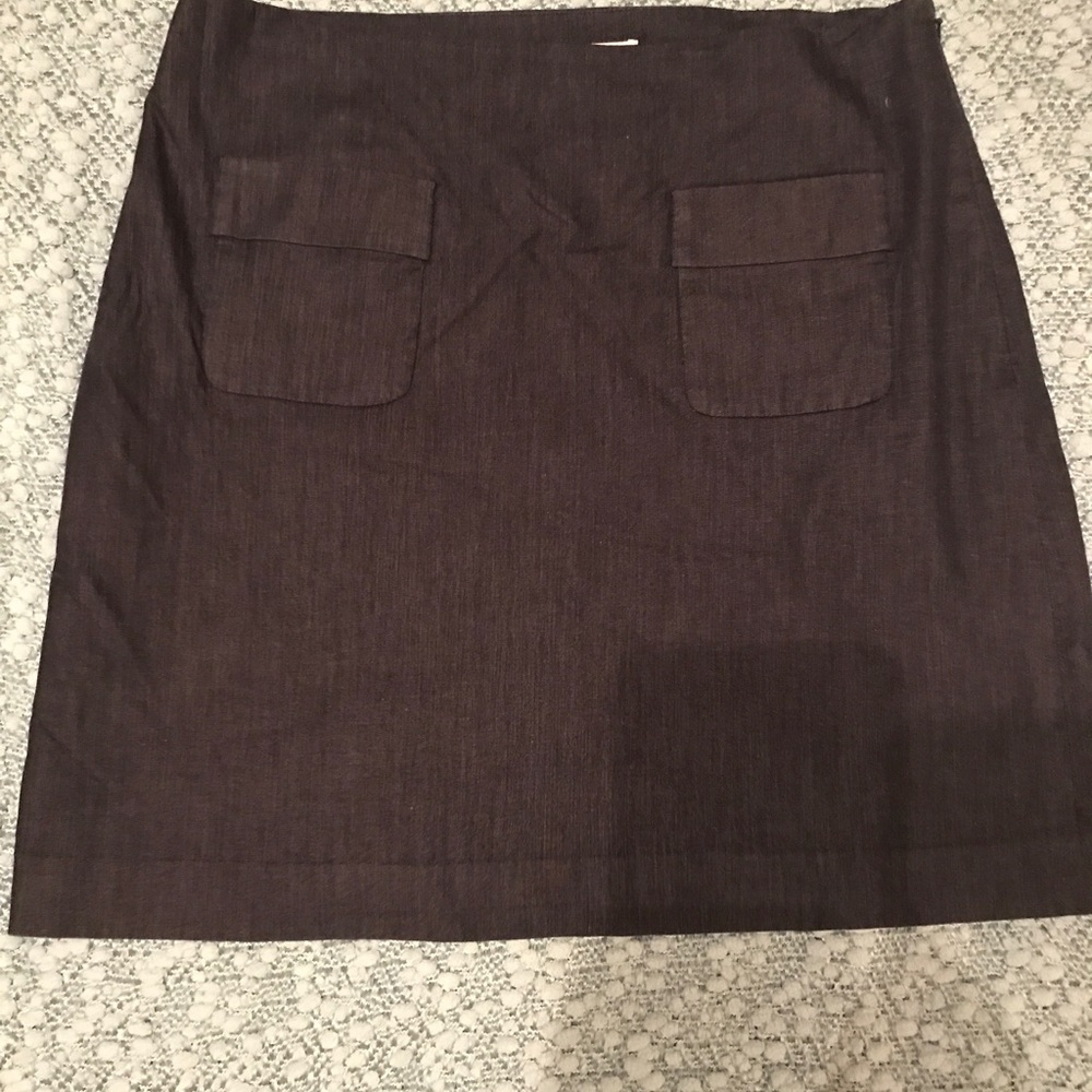 Loft Chambray Skirt