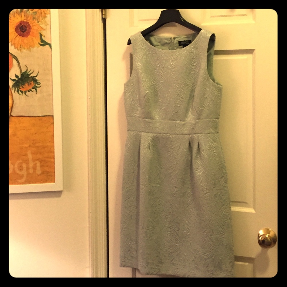 Ice blue Tahari sheath dress