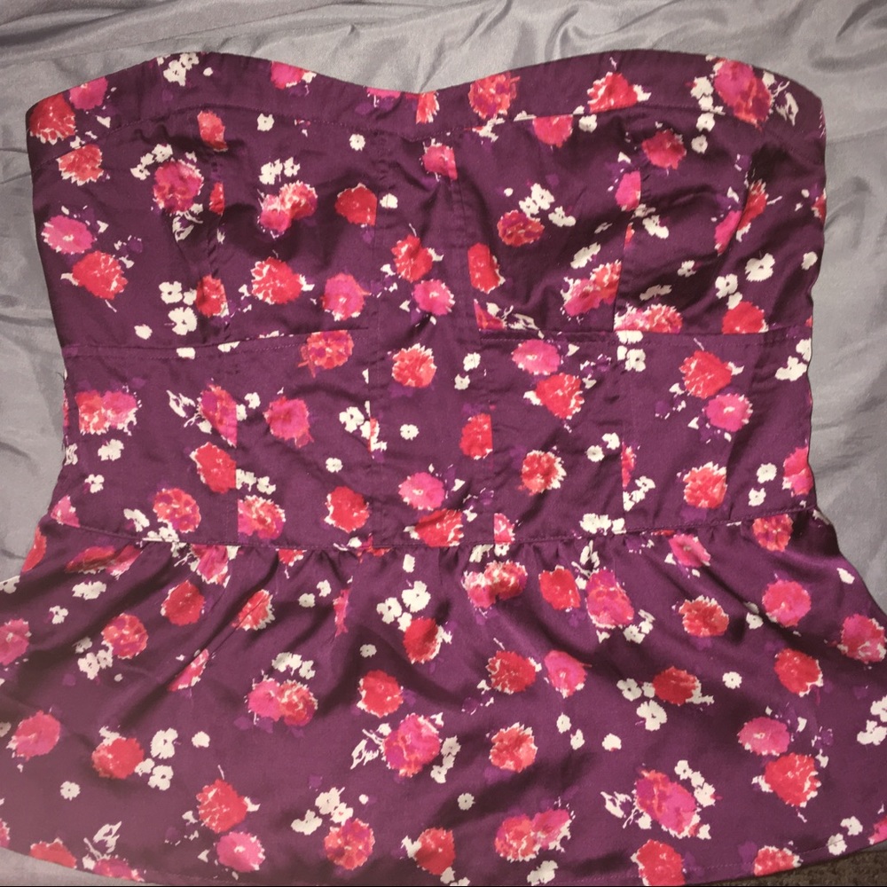 Pink Floral Peplum by American Eagle