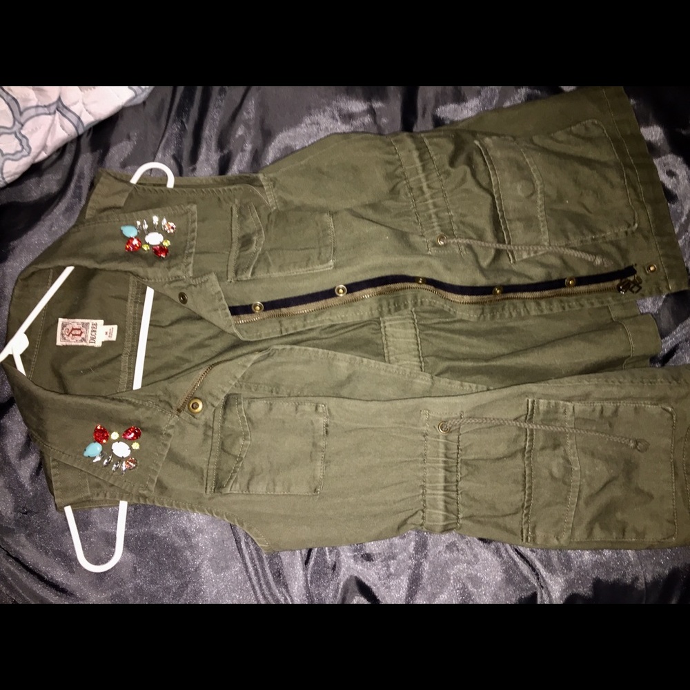 Decree Embellished Army Vest