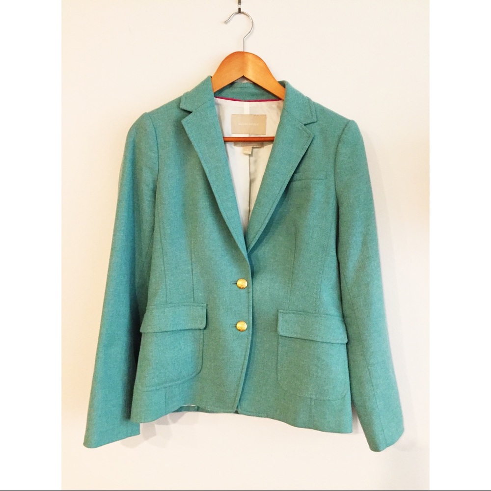 Banana Republic mint green blazer 💚
