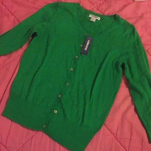 Green Old Navy cardigan