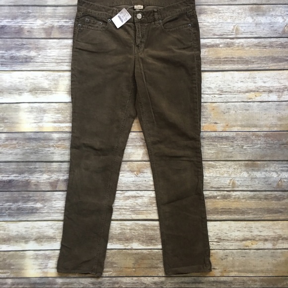 Nwt. J. Crew Olive Green Corduroys,size 29. - Picture 1 of 6
