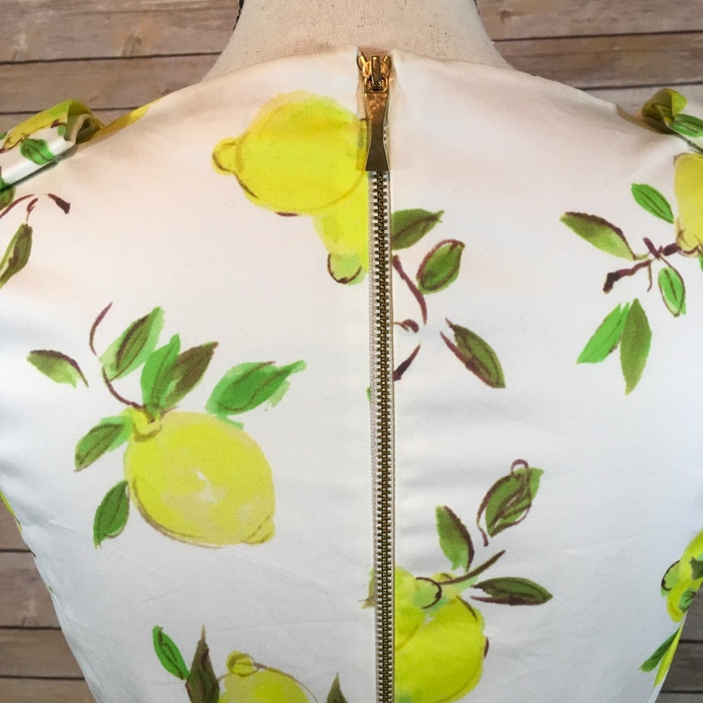 🎉PRICE DROP🎉Kate Spade Thalia Lemon  peplum top - Picture 6 of 7