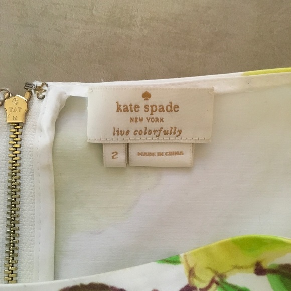 🎉PRICE DROP🎉Kate Spade Thalia Lemon  peplum top - Picture 7 of 7