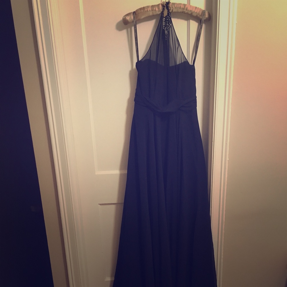 Midnight Blue floor length dress
