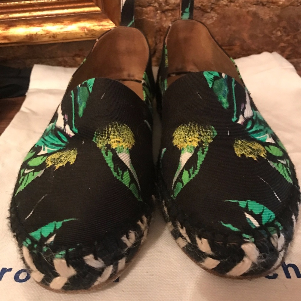 PROENZA SCHOULER Floral Faille Espadrilles  5/35