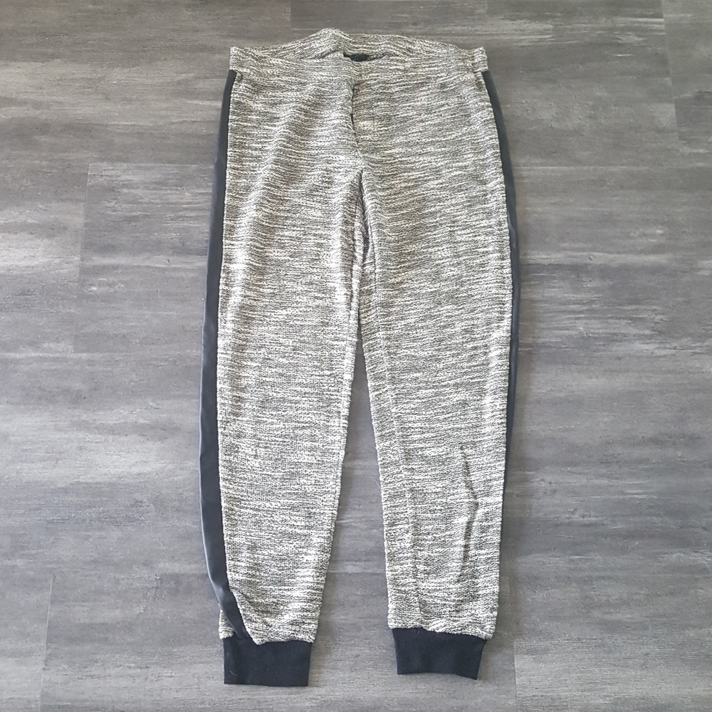 Grey Black Side Line Sweats