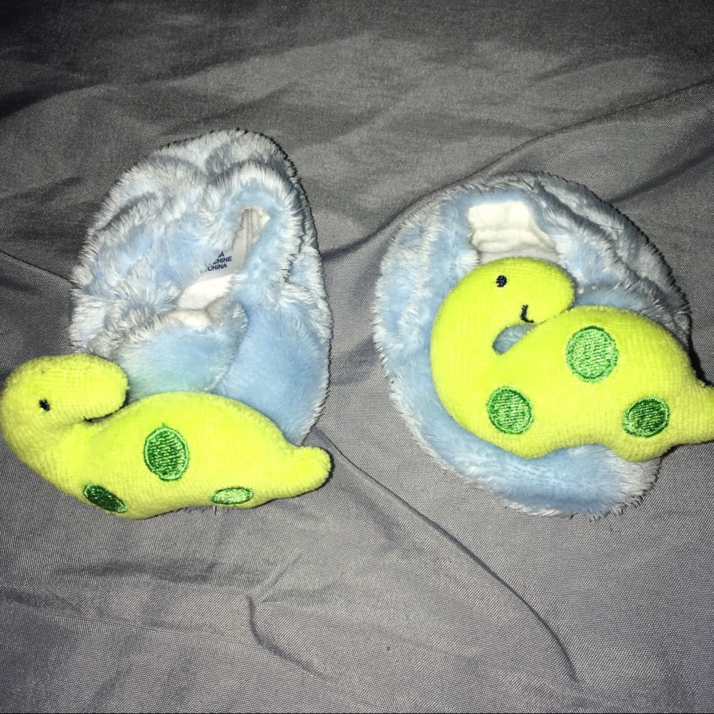 Fleece Dinosaur Slippers