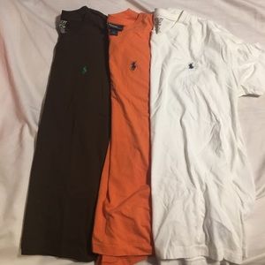 V-Neck Polo T-Shirt Bundle Men small