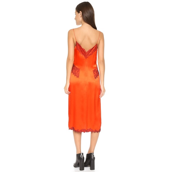 ❌SOLD❌ Rag & Bone Izabella Silk Dress Orange 2 - Picture 2 of 5