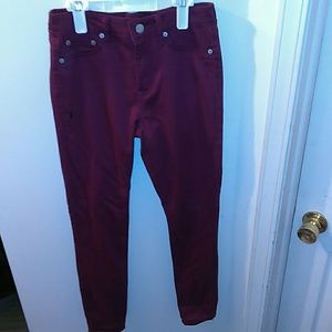Aeropostale maroon high waisted leggings
