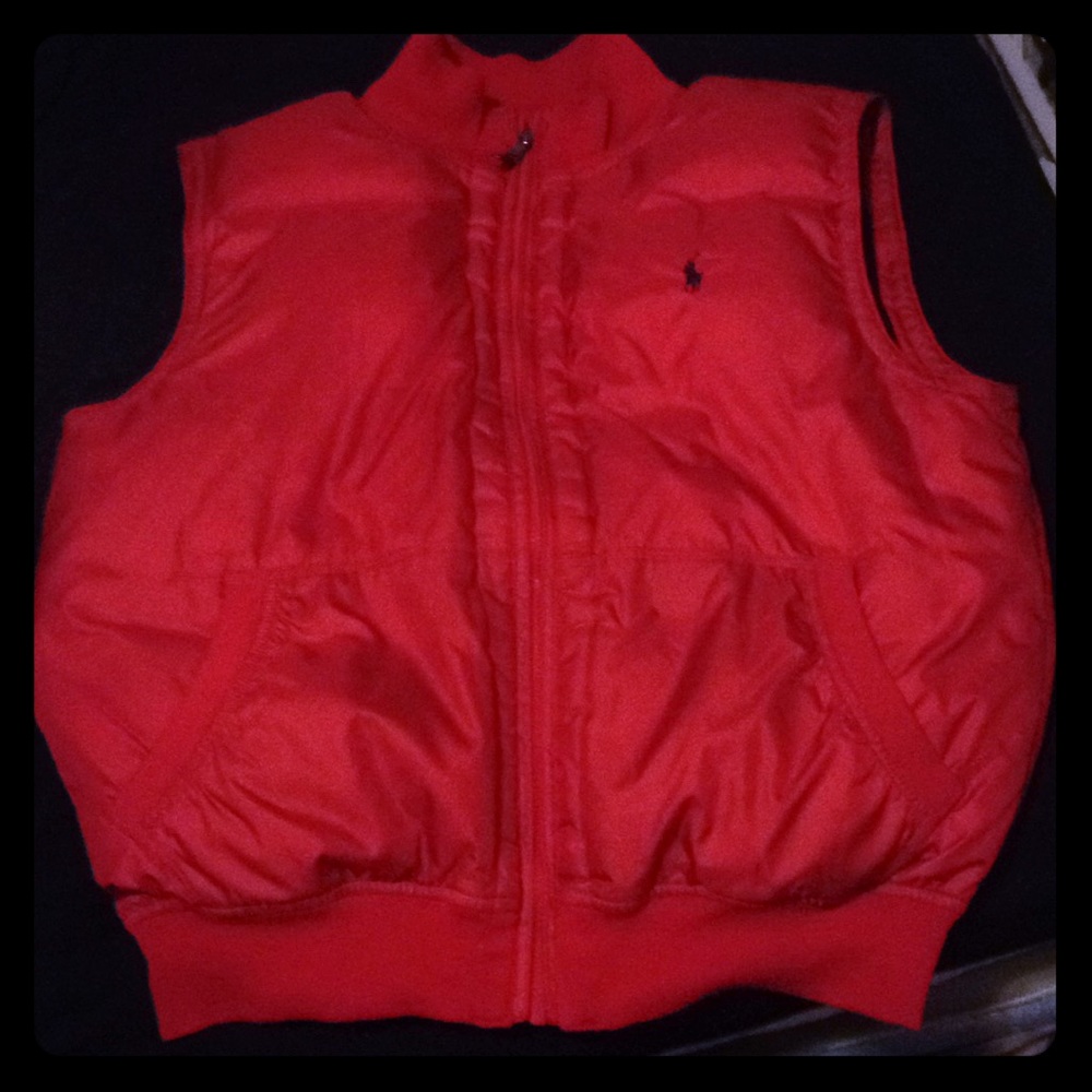 Red polo vest
