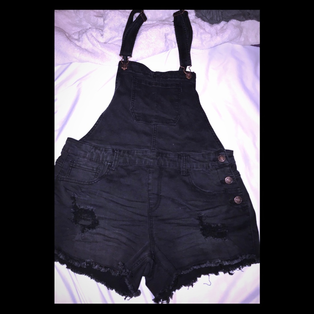 Black overalls