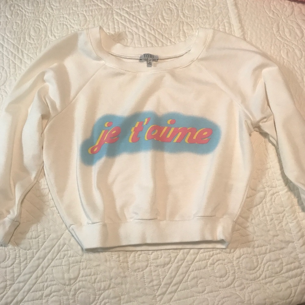 Cropped sweatshirt