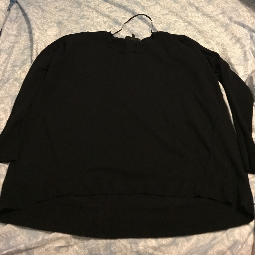 Black Lane Bryant oversized sweater
