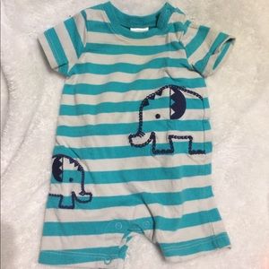 Gymboree 1 piece elephant outfit newborn baby boy