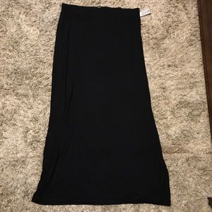 Long black skirt