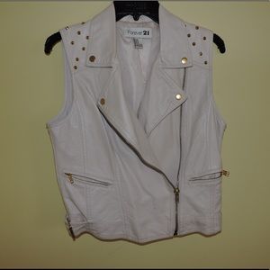 FORVER 21 leather vest jacket