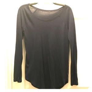 Lululemon Long Sleeve Cotton-like Navy Shirt
