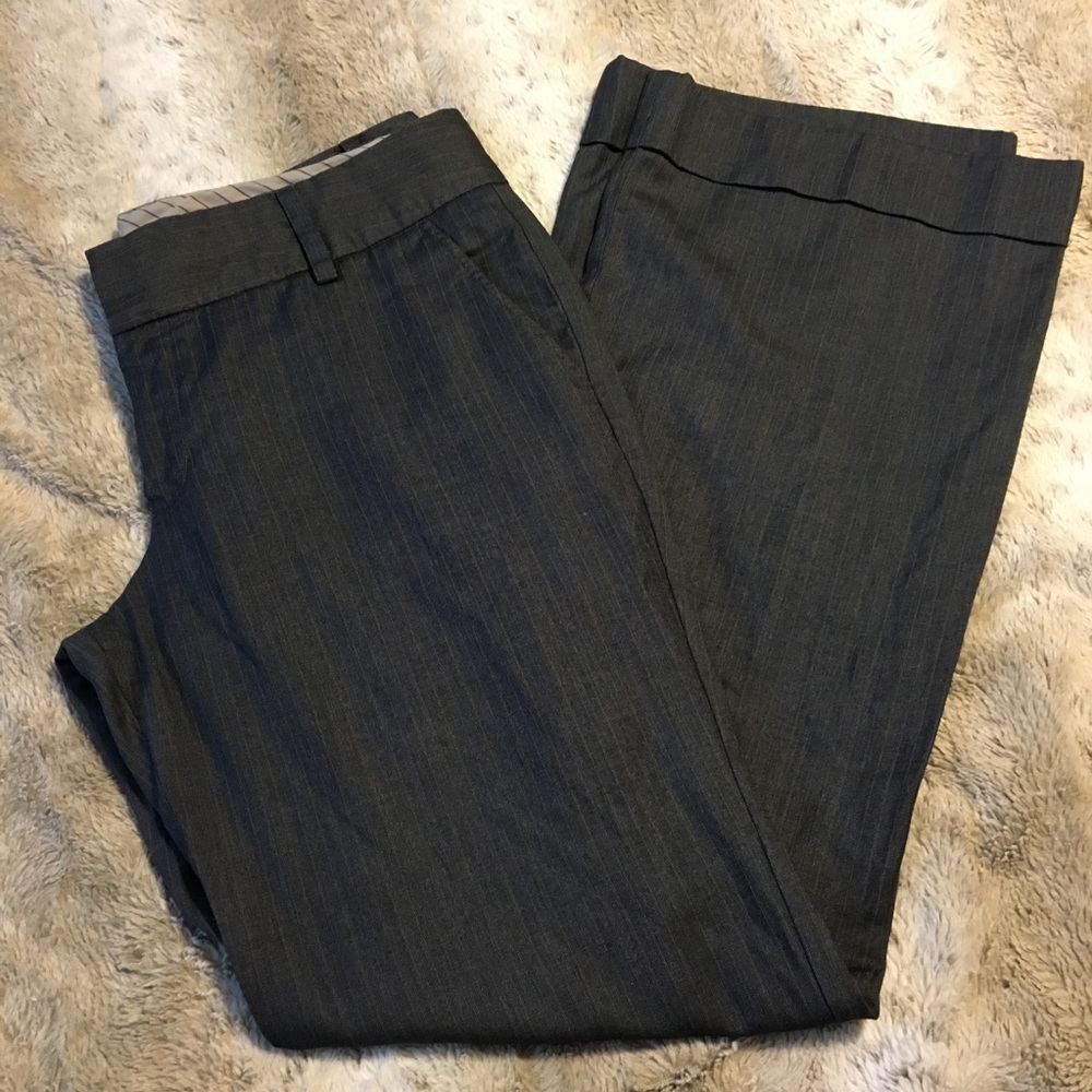 Pinstriped trouser pants