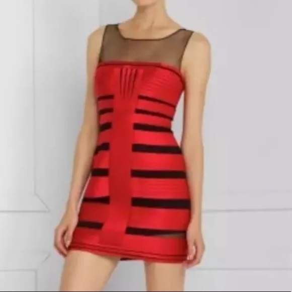 bcbg black and red dress