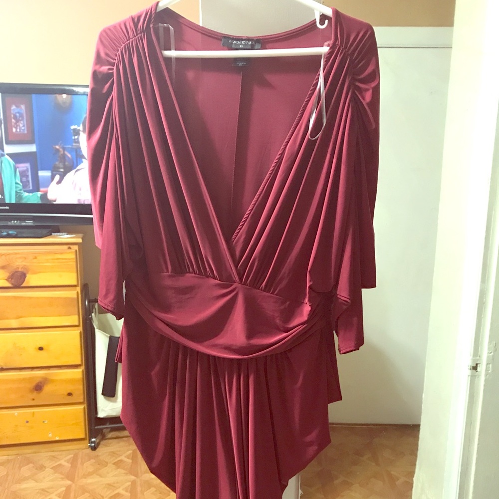 Burgundy (wine) dress!
