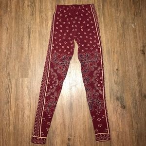 Free People Bandana Print Leggings