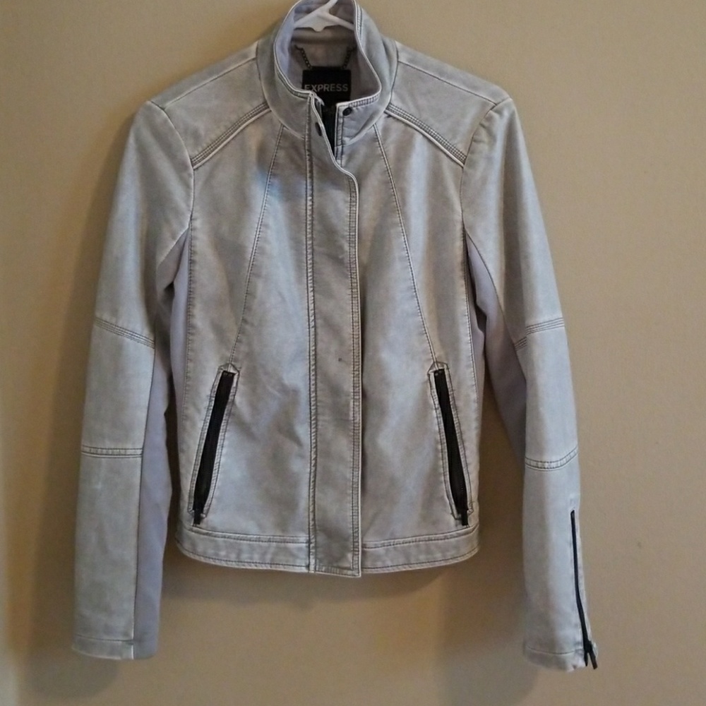 Express faux leather jacket