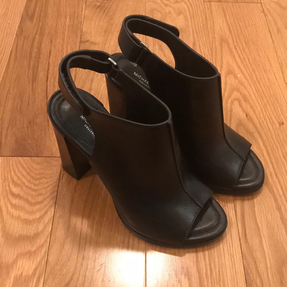 Michael Kors Collection Black Heeled Mules