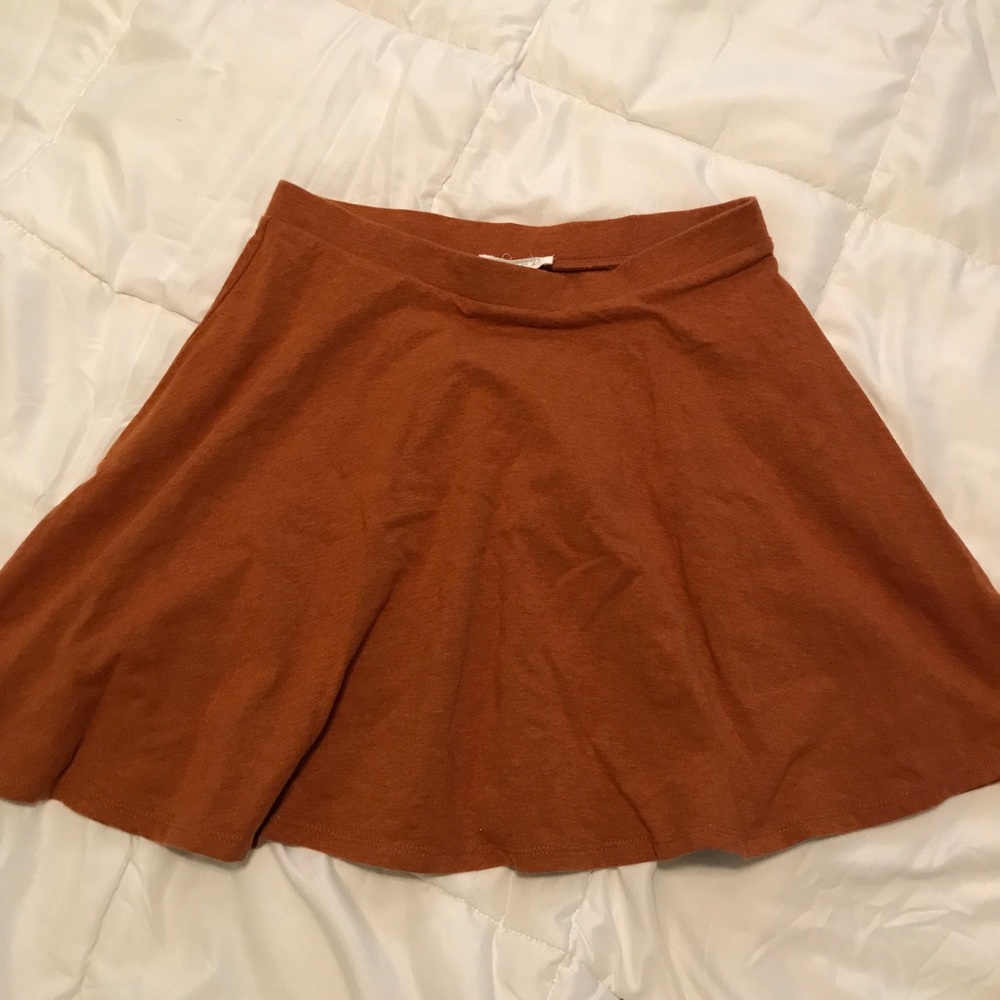 BURNT ORANGE PERFECT FOR FALL SKATER SKIRT