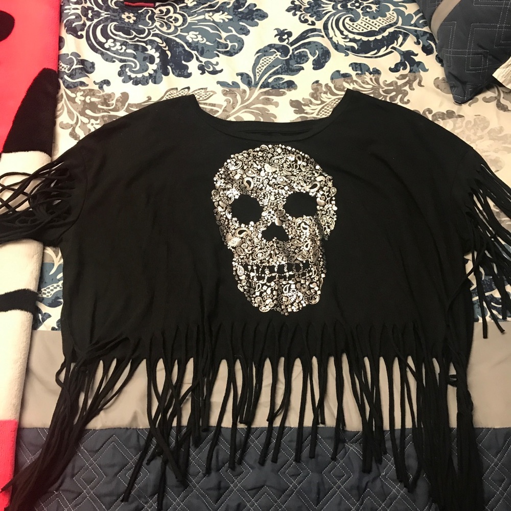 Fringed crop top