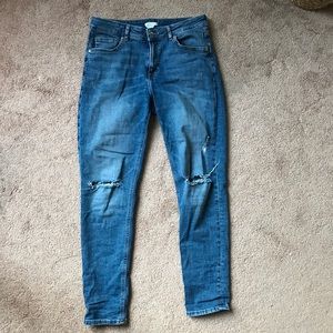 H&M Mid Rise Distressed Jean