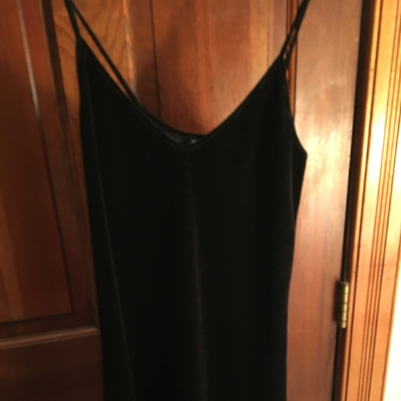 NWOT brandy Melville black velvet dress - Picture 6 of 6