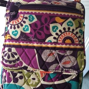 Vera Bradley Plum Crazy Mini Hipster Crossbody