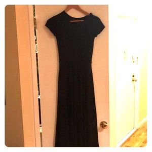 Reformation cotton tshirt dress in black