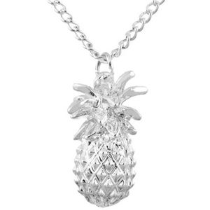 5 for $25 • Silver Pineapple Pendant Necklace