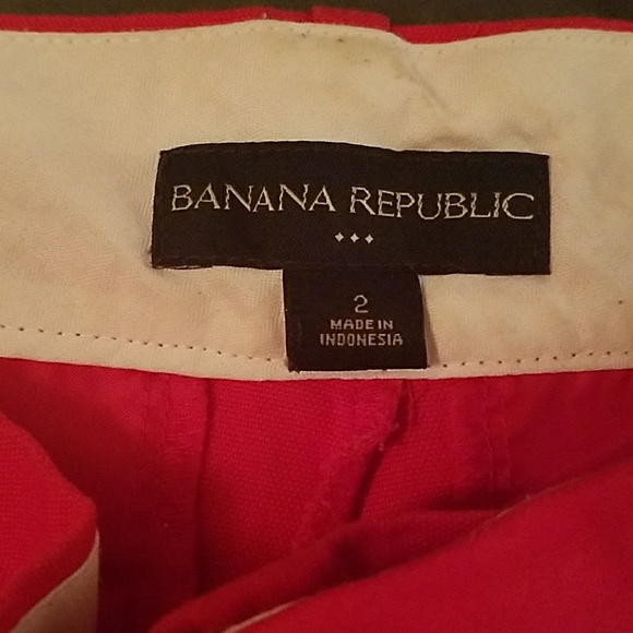 Red Banana republic shorts- small EUC - Picture 2 of 3