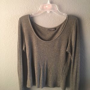 brandy tight grey long sleeve