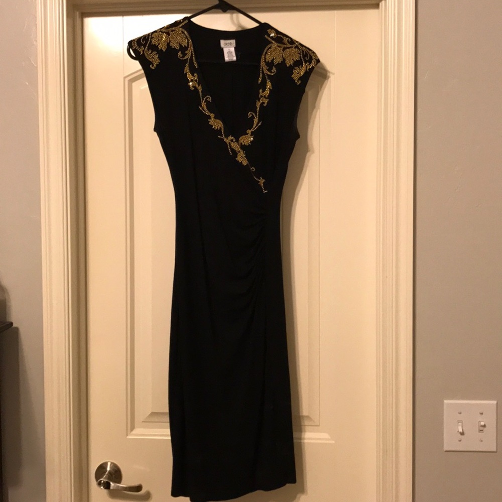 Black cache dress