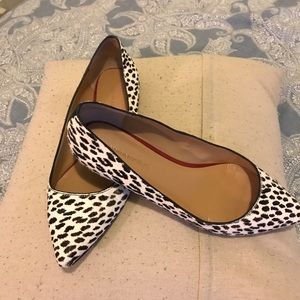 Banana Republic | Dyed Calf Fur Flats | size 9