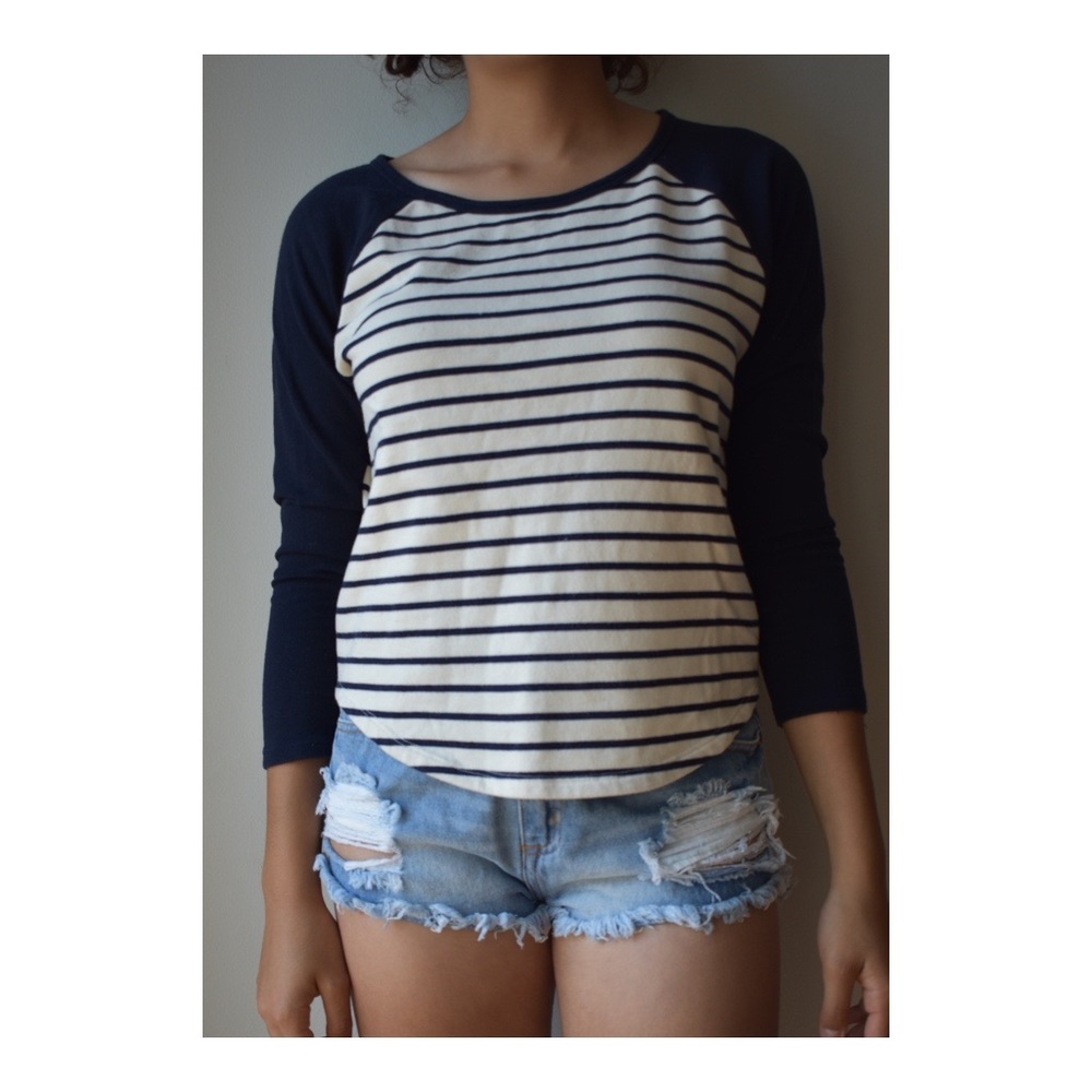 🔥SALE🔥WORN ONCE FOREVER 21 STRIPED SWEATSHIRT S