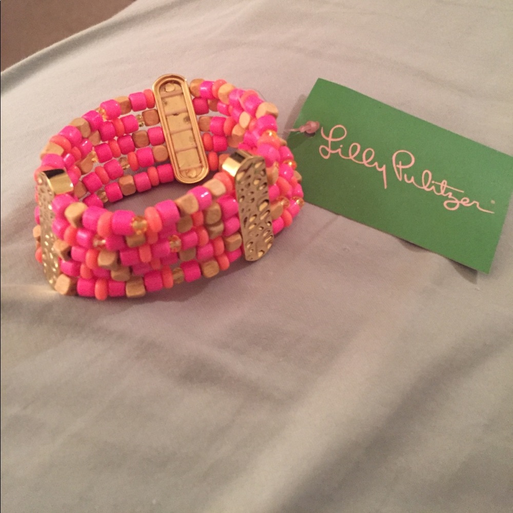 Lilly Pulitzer pink cuff