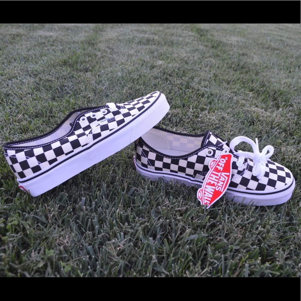Vans Authentic (Golden Coast) Blk/Wht/Checkerboard