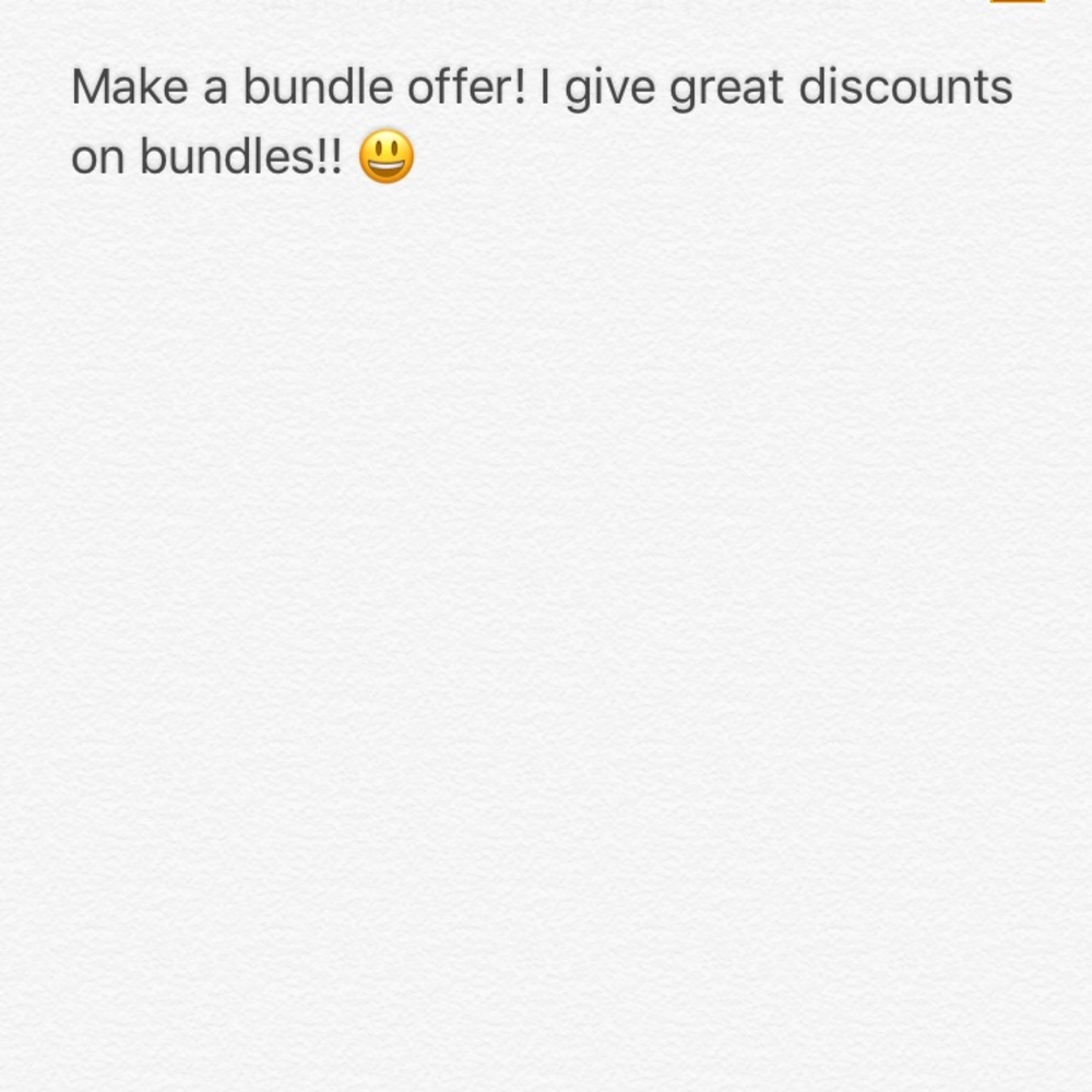 Make bundle offers for discounts!! 💕