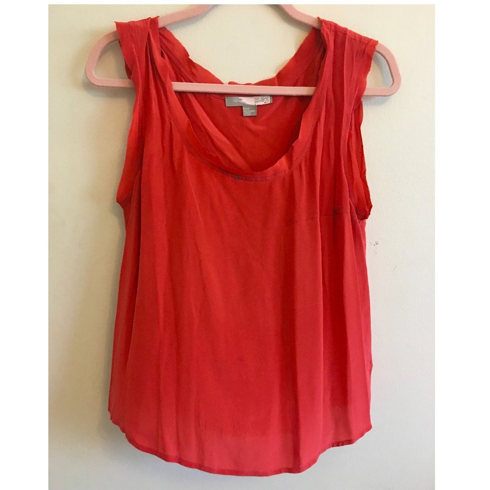 Silk Raw Edge Tank